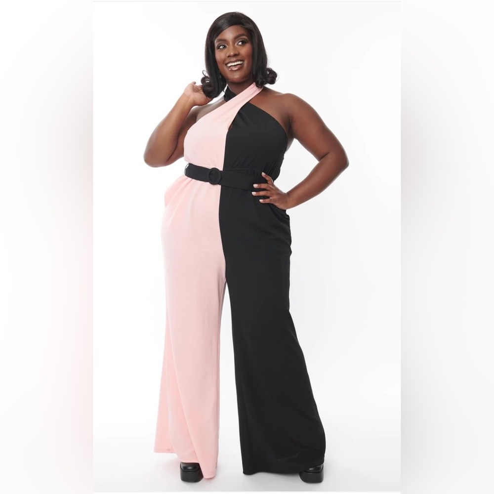 Smak Parlour 2 tone halter jumper size 24